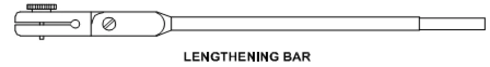 Lengthening bar